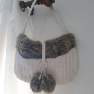 Bath and bodyworks small white purse